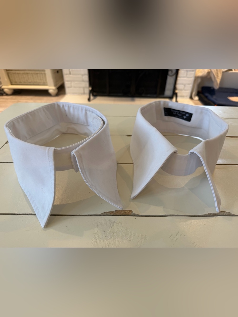 Two Dog dress shirt collars fits large dogs wedding party